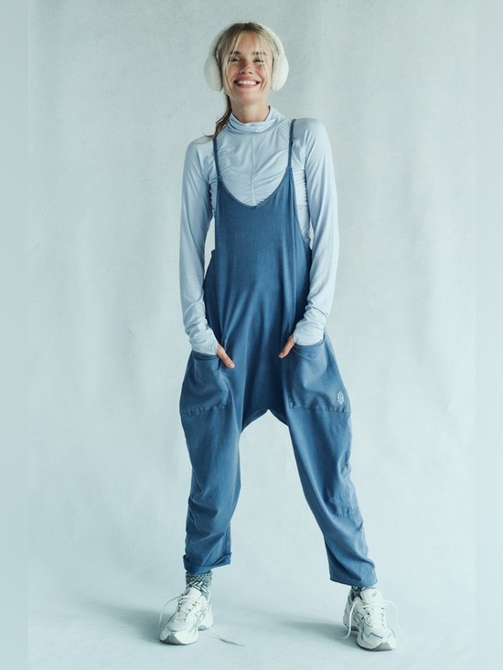 FP Movement by Free People Pants - FP MOVEMENT Hot Shot Onesie Skyline Blue NWT Jumpsuit Romper